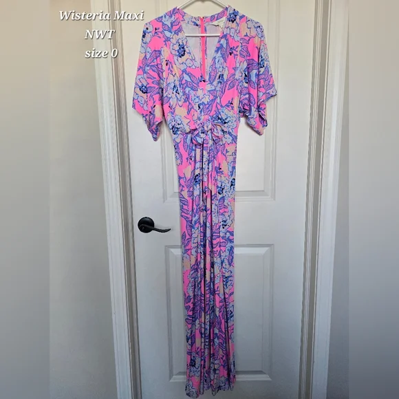 NWT Lilly Pulitzer Wisteria Maxi Dress - Picture 2 of 2